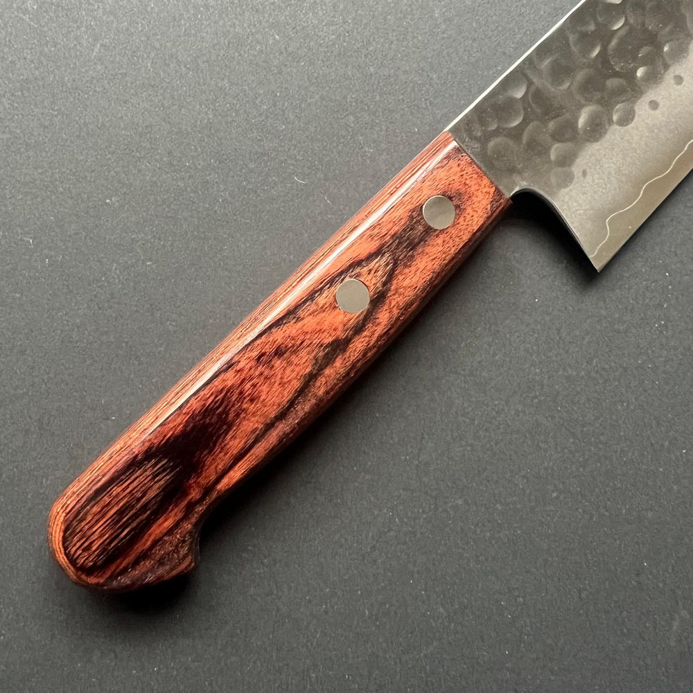 Santoku knife, Ginsan stainless steel, Tsuchime finish - Kato