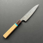 Petty knife, VG10 Stainless steel, tsuchime finish, Oak handle - Yu Kurosaki