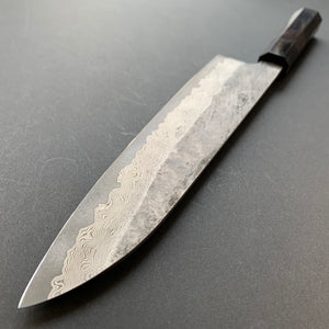 Gyuto knife, Ginsan Stainless Steel, Kurozome Damascus finish - Nigara