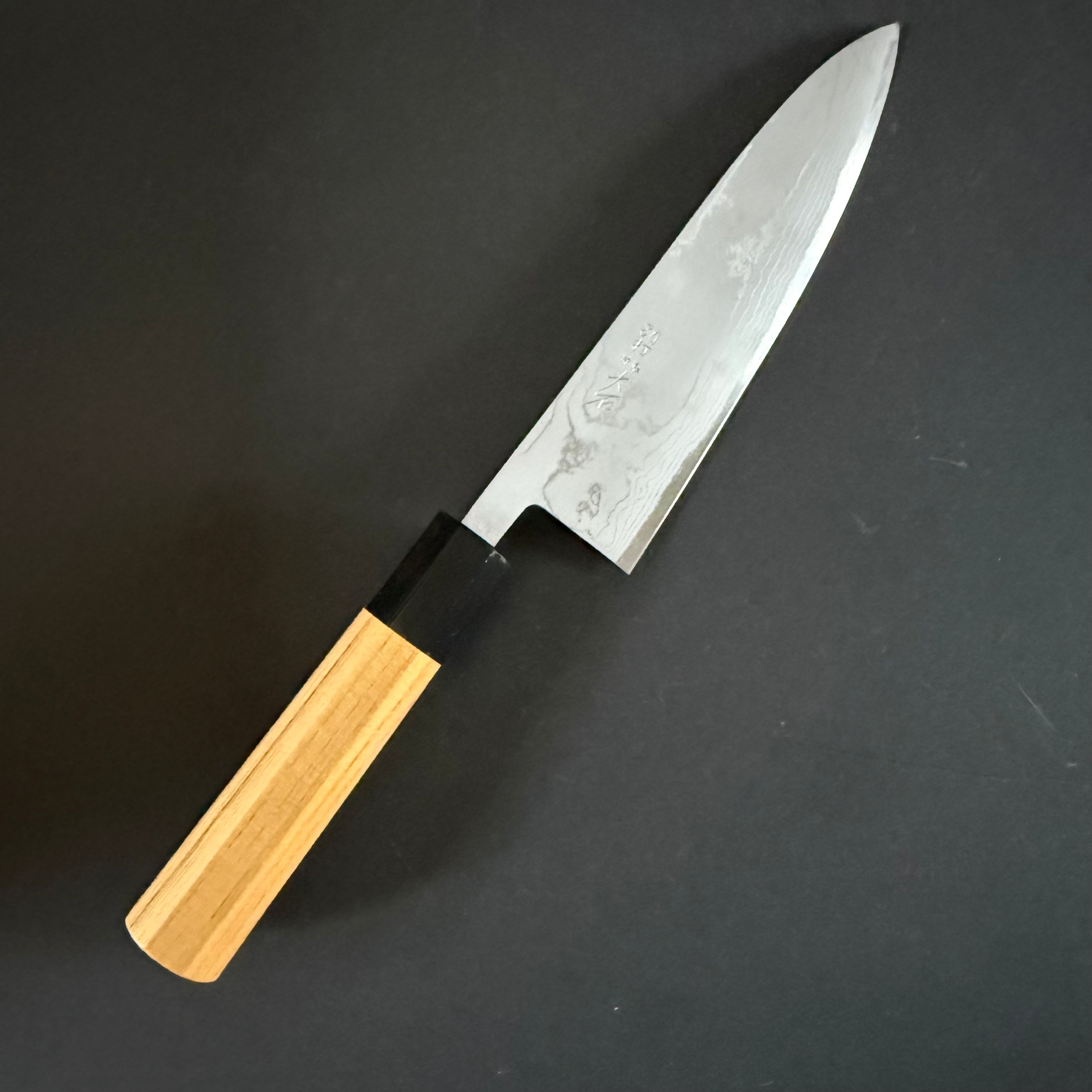 Gyuto knife, Shirogami, suminagashi finish - Ohishi