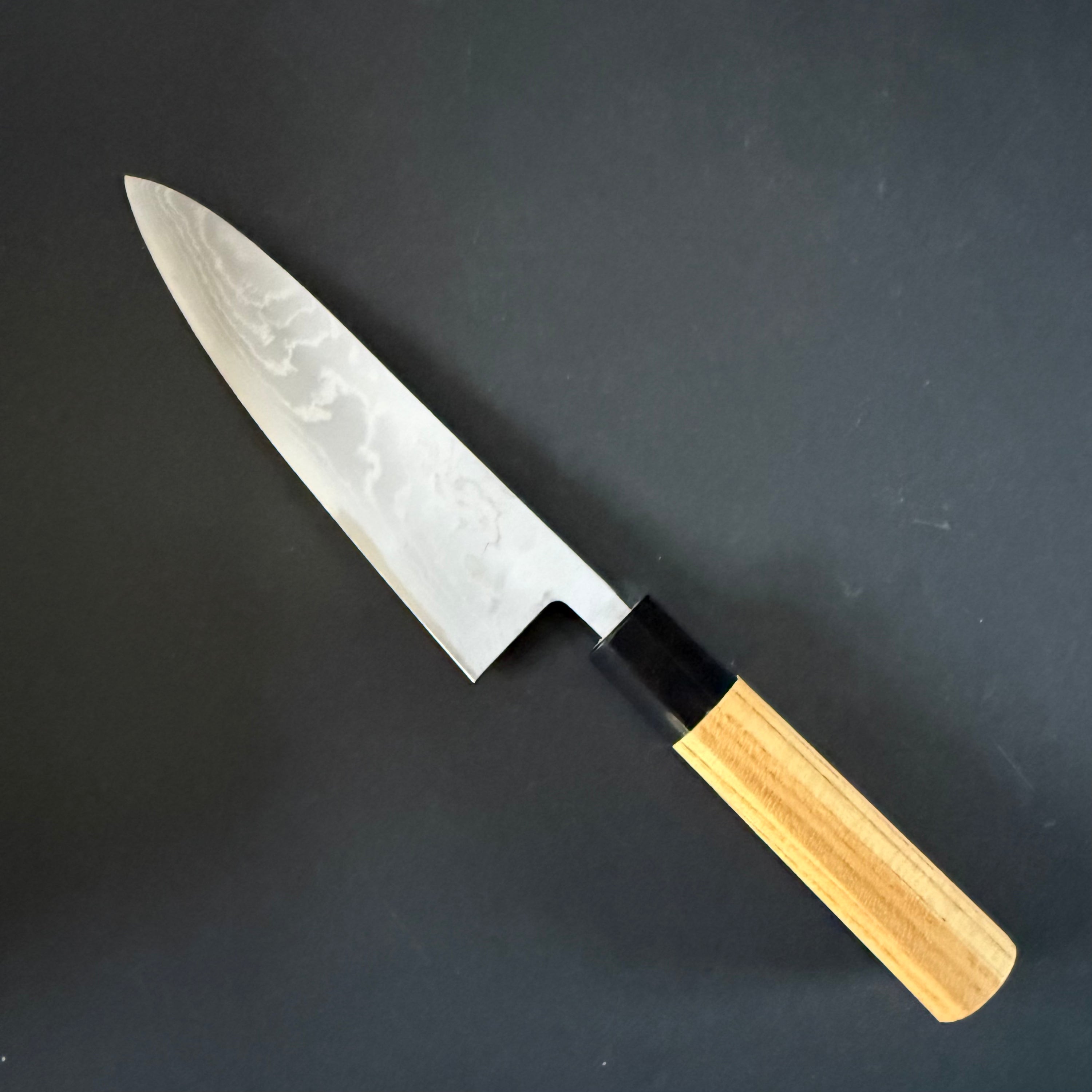 Gyuto knife, Shirogami, suminagashi finish - Ohishi