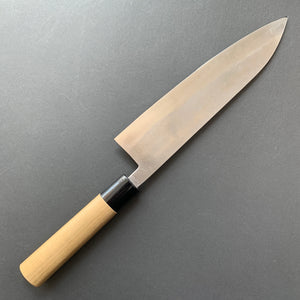 Gyuto knife, Shirogami 1 with stainless steel cladding, Nashiji finish, Nashiji range, wa handle - Fujiwara