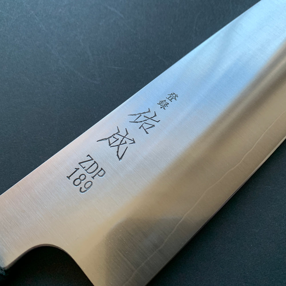 Gyuto knife, ZDP189 powder steel, polished finish - Sukenari