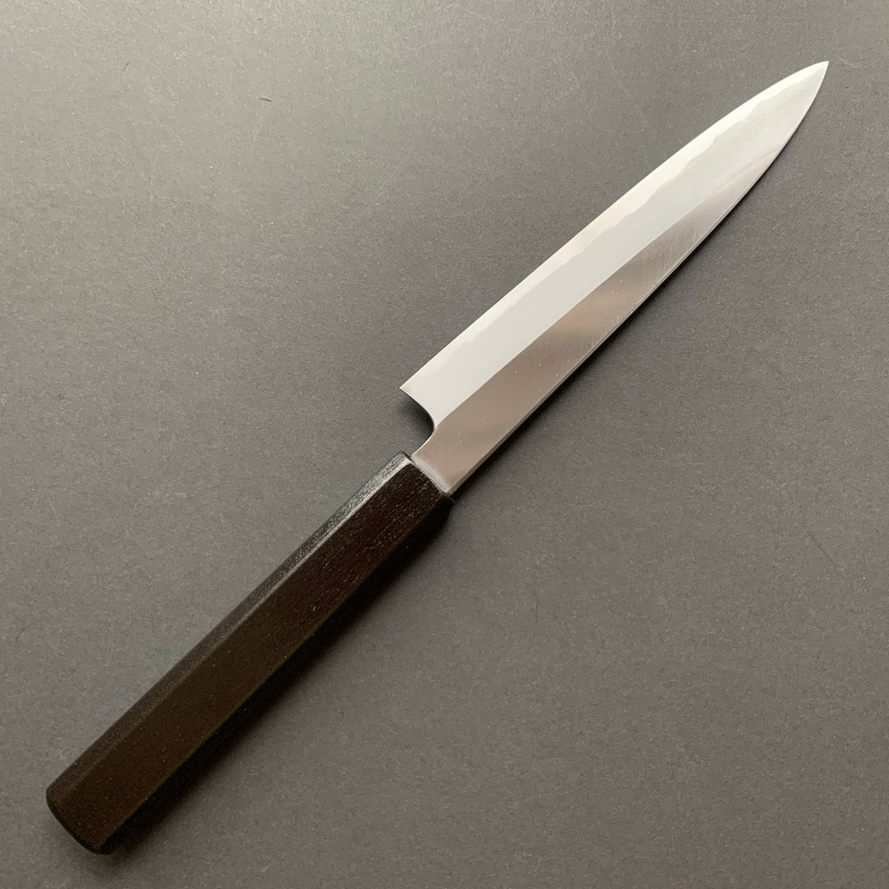 Petty knife, Shirogami 2 carbon steel, traditional kasumi finish - Kagekiyo