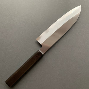 Santoku knife, Shirogami 2 carbon steel, traditional kasumi finish - Kagekiyo