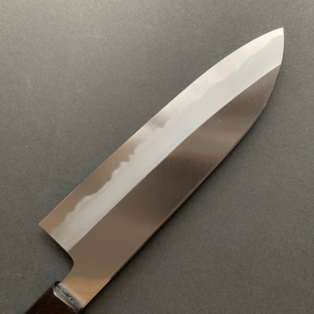 Santoku knife, Shirogami 2 carbon steel, traditional kasumi finish - Kagekiyo
