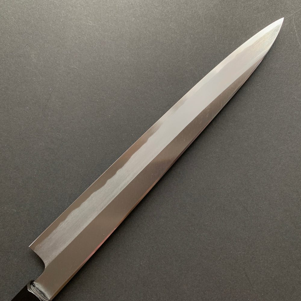 Sujihiki knife, Shirogami 2 carbon steel, traditional kasumi finish - Kagekiyo