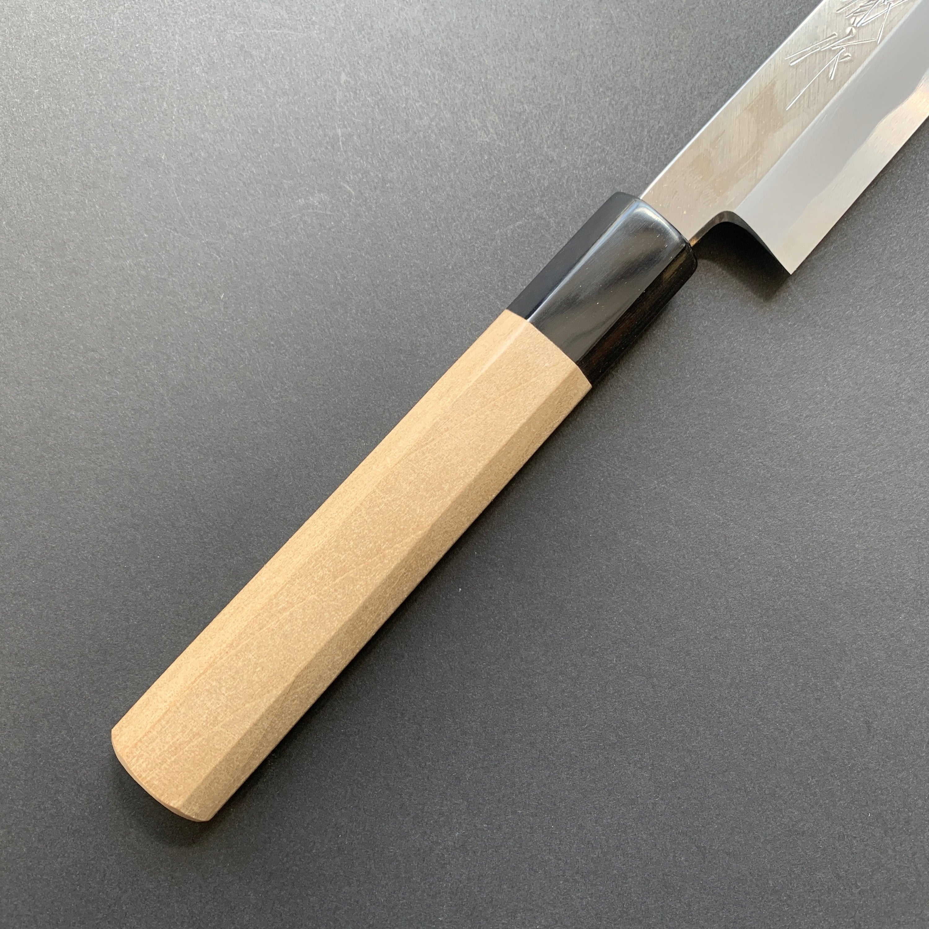 Sakimaru Takobiki knife, Shirogami 2 carbon steel, polished finish - Ittetsu