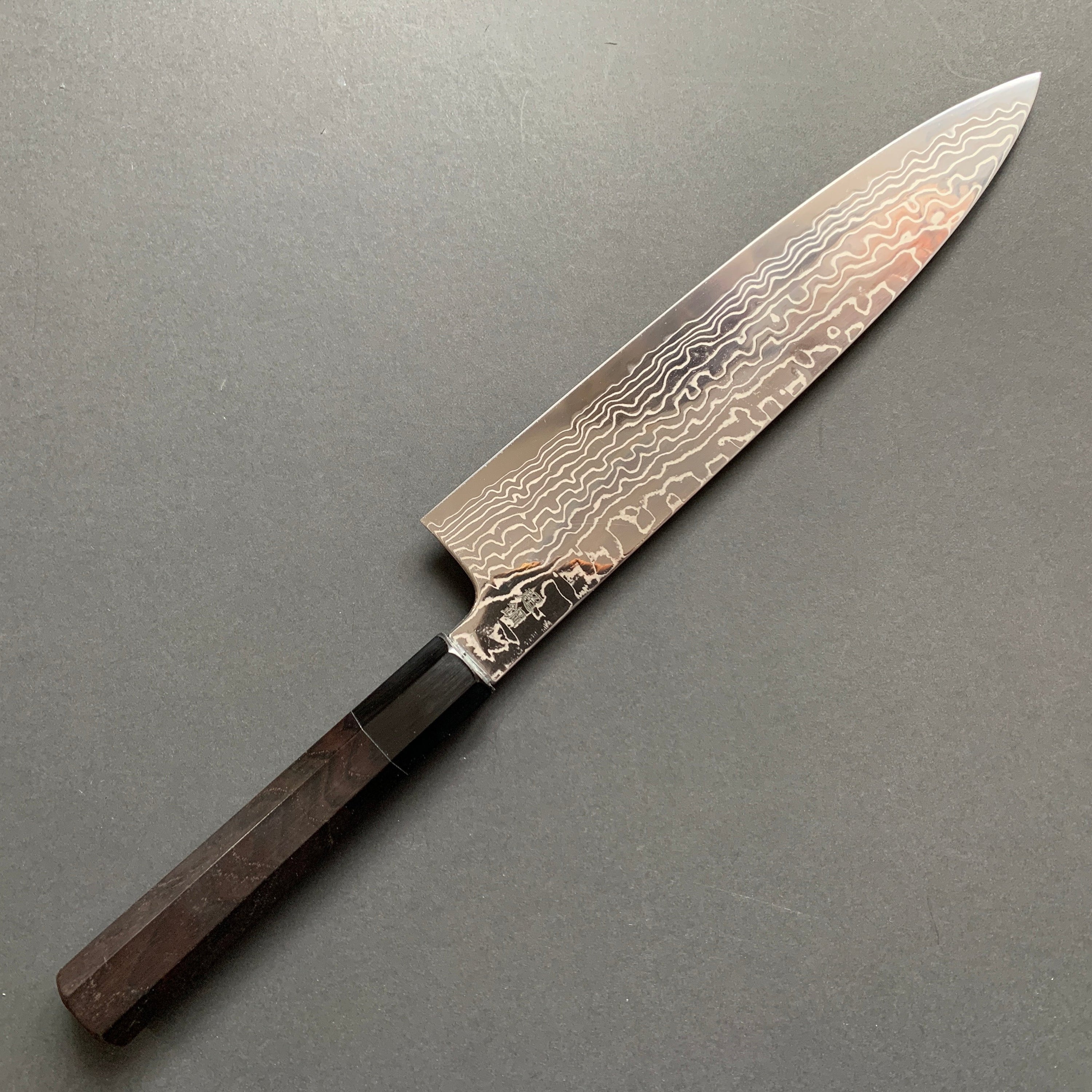 Gyuto knife, ZDP189 powder steel, damascus finish - Sukenari