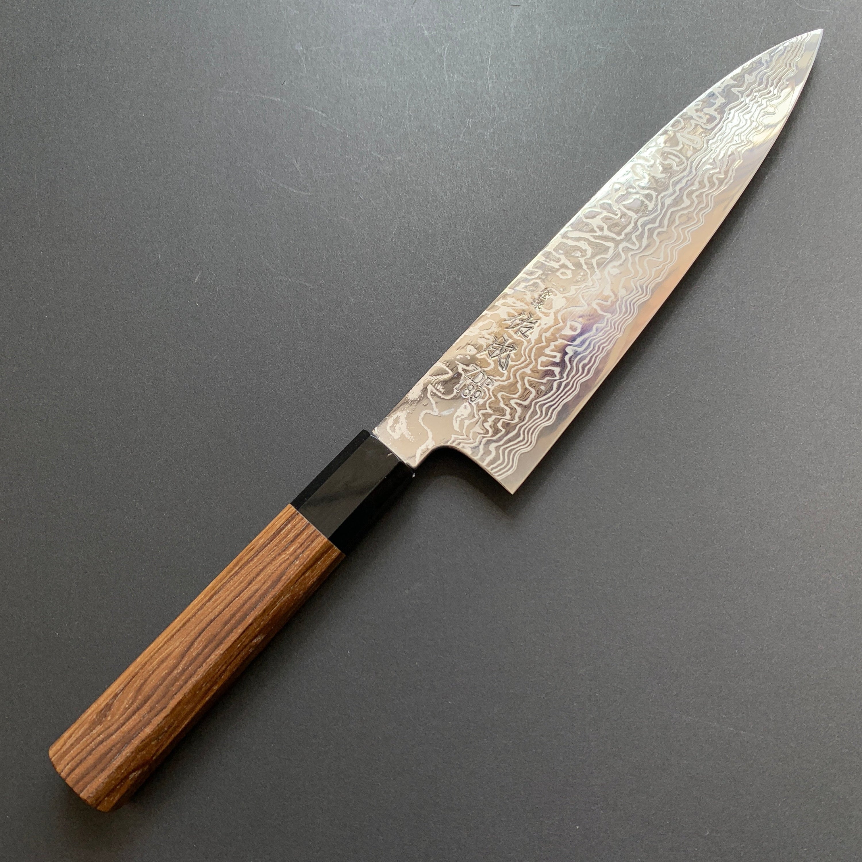 Gyuto knife, ZDP189 powder steel, damascus finish - Sukenari