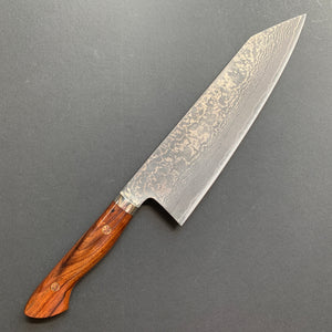 Kiritsuke Gyuto knife, SG2 powder steel, Damascus finish, Western style handle - Shigeki Tanaka