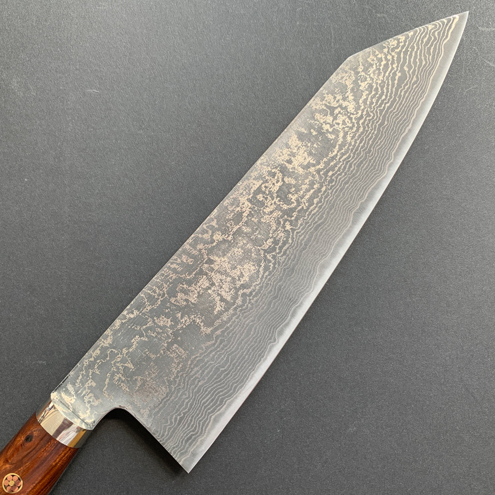 Kiritsuke Gyuto knife, SG2 powder steel, Damascus finish, Western style handle - Shigeki Tanaka