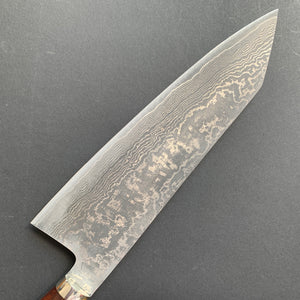 Kiritsuke Gyuto knife, SG2 powder steel, Damascus finish, Western style handle - Shigeki Tanaka