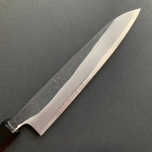 Petty knife, Shirogami 2 carbon steel with Stainless Steel cladding, Kurouchi finish, Kurokaze range - Hatsukokoro