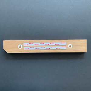 Wall-mounted magnetic knife rack - oak
