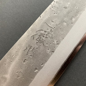 Kiritsuke Gyuto knife, Aogami 2 with stainless steel cladding, nashiji finish - Ittetsu