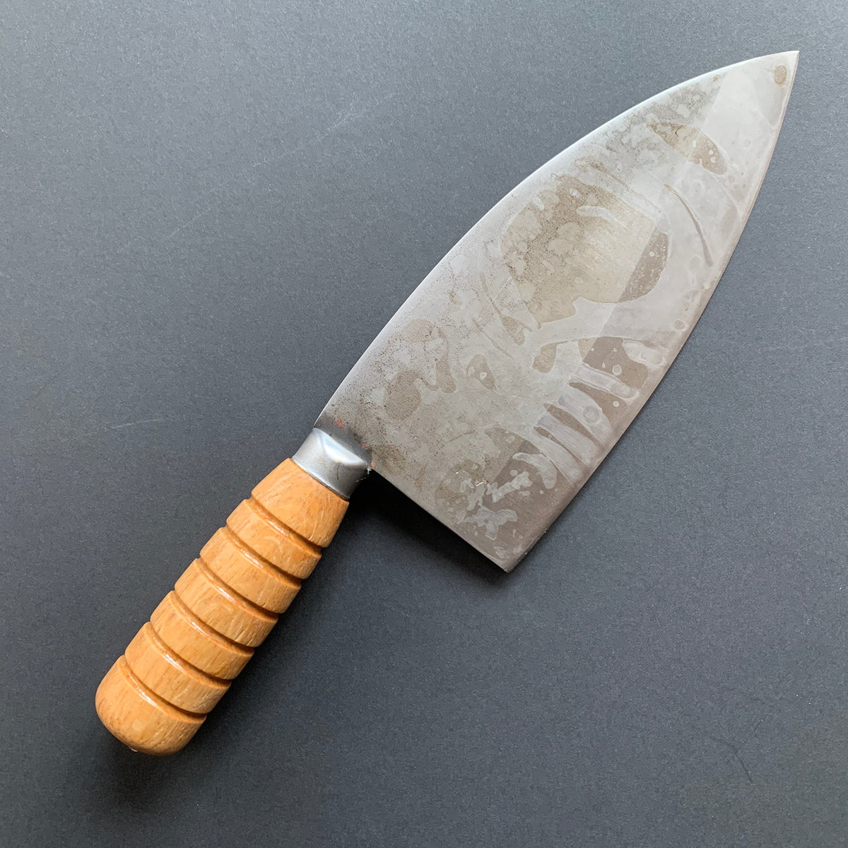 Prep knife, K5 carbon steel, kurouchi finish - Chopper King