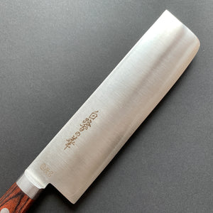 Nakiri knife, SLD with stainless steel cladding, polished finish - Hayashi