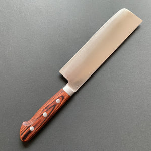 Nakiri knife, SLD with stainless steel cladding, polished finish - Hayashi