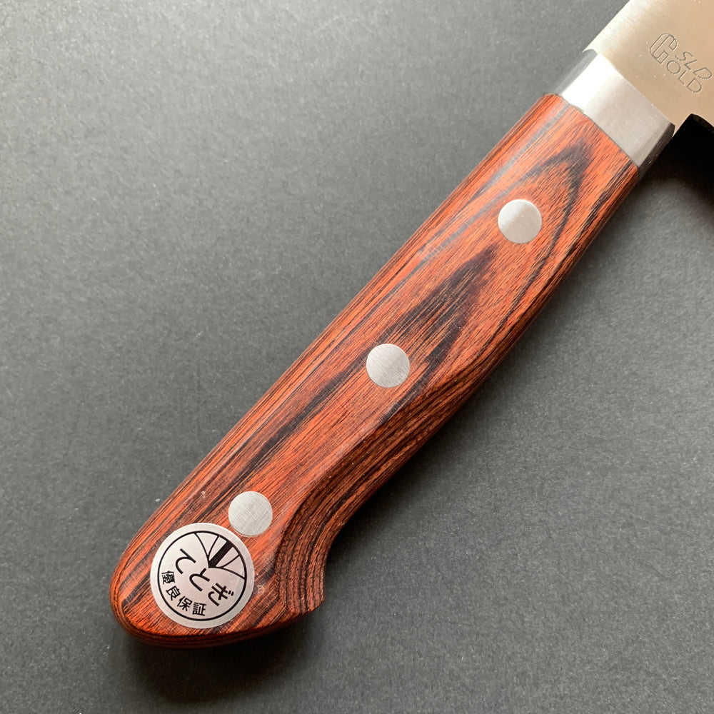 Santoku knife, SLD with stainless steel cladding, polished finish - Hayashi