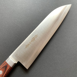 Santoku knife, SLD with stainless steel cladding, polished finish - Hayashi