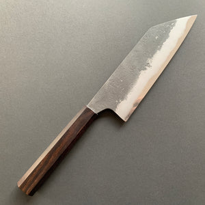 Bunka knife, Shirogami 2 with iron cladding, Nashiji Kurouchi finish - Naoki Mazaki