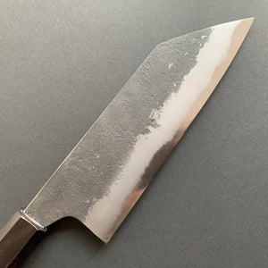 Bunka knife, Shirogami 2 with iron cladding, Nashiji Kurouchi finish - Naoki Mazaki