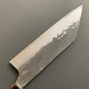 Bunka knife, Shirogami 2 with iron cladding, Nashiji Kurouchi finish - Naoki Mazaki