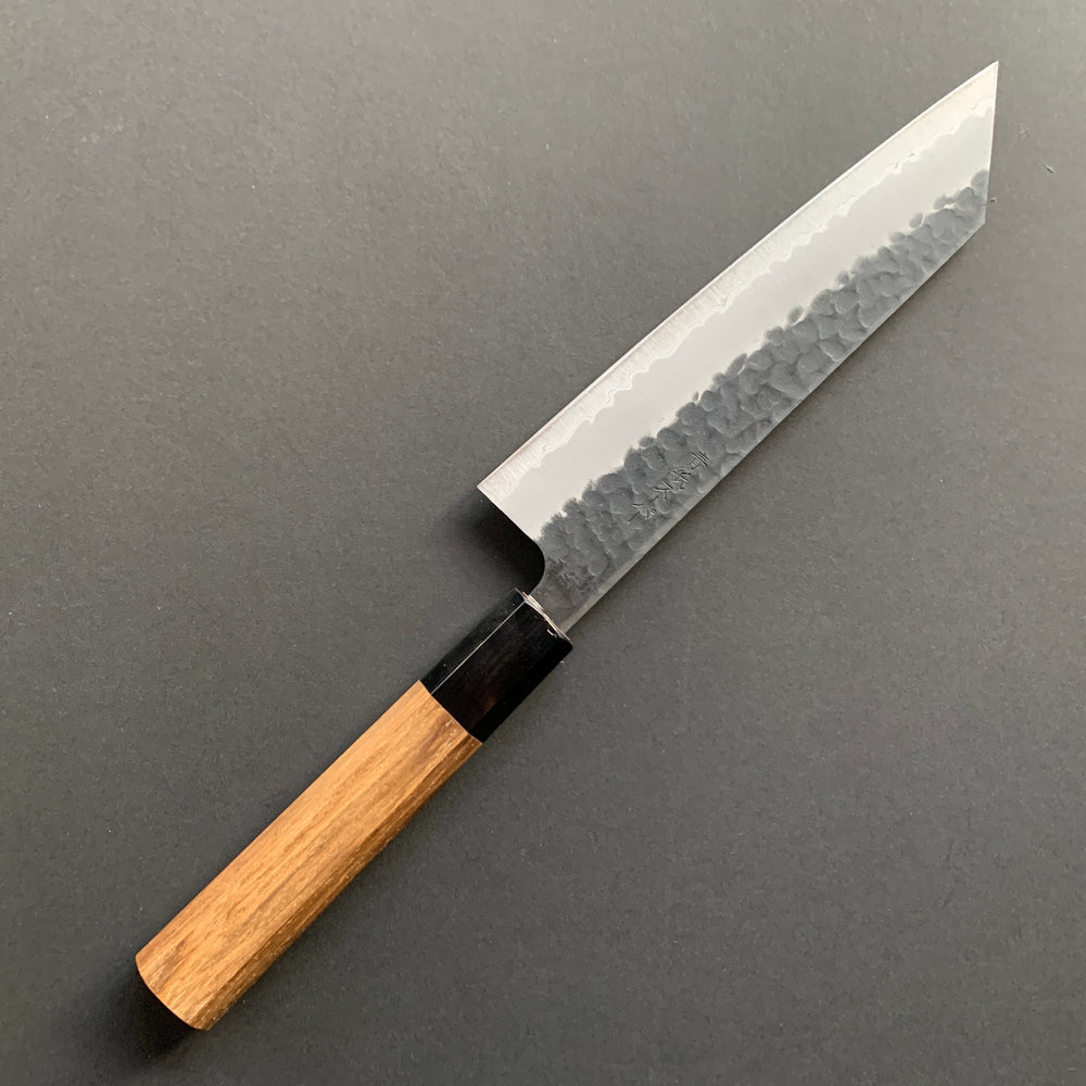 Bunka knife, Aogami Super with stainless steel cladding, Tsuchime Kurouchi finish - Ittetsu