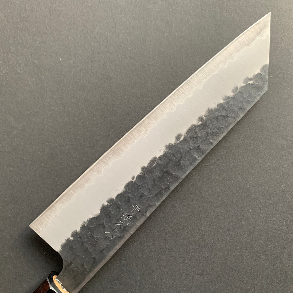 Bunka knife, Aogami Super with stainless steel cladding, Tsuchime Kurouchi finish - Ittetsu