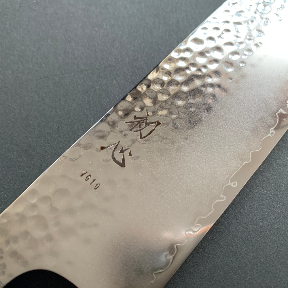 Nakiri knife, VG10 Stainless Steel, Tsuchime finish, Hayabusa range - Hatsukokoro
