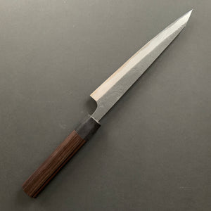 Kiritsuke Sujihiki knife, Aogami 2 with Iron cladding, Kurouchi and Nashiji finish - Akifusa