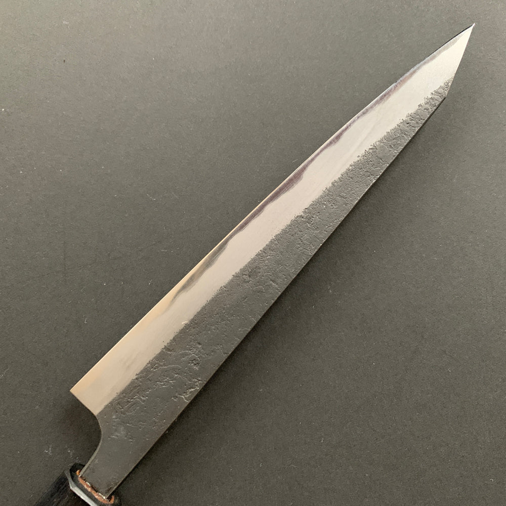 Kiritsuke Sujihiki knife, Aogami 2 with Iron cladding, Kurouchi and Nashiji finish - Akifusa