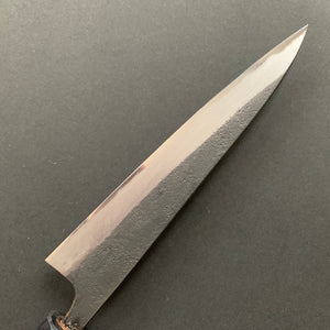 Petty knife, Aogami 2 with Iron cladding, Kurouchi and Nashiji finish - Akifusa