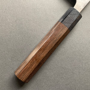 Santoku knife, Aogami 2 with Iron cladding, Damascus finish - Wakui
