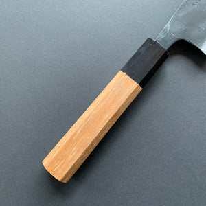 Santoku knife, Aogami 2 with Iron Cladding, Kurouchi finish - Kyohei Shindo