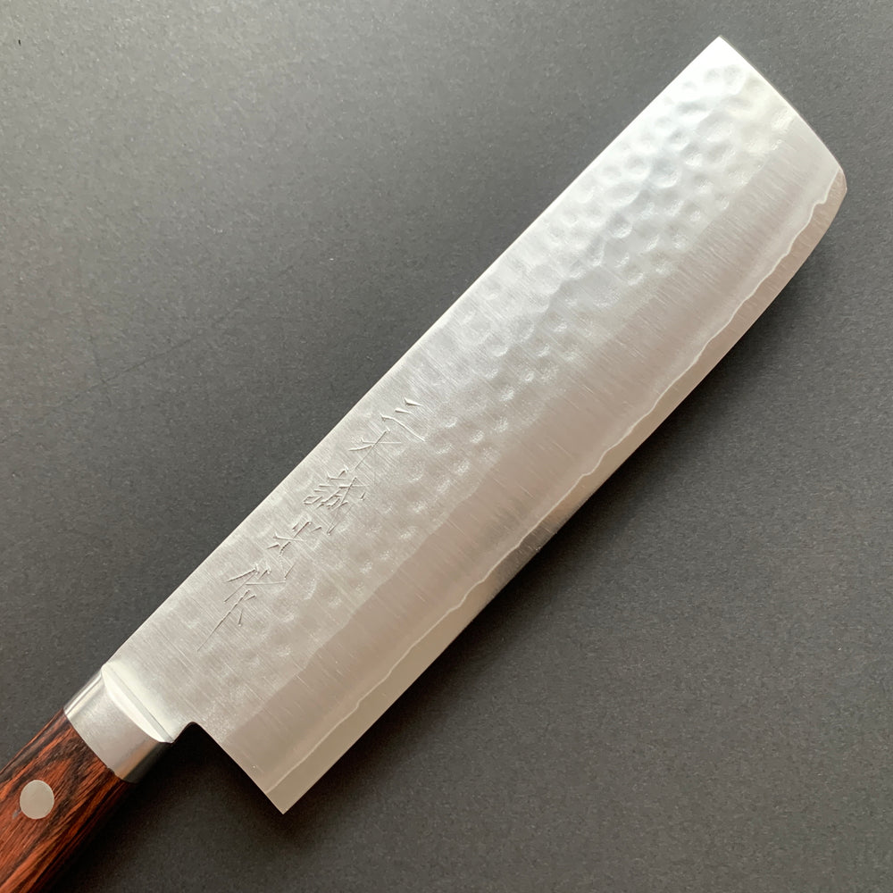 Nakiri knife, VG1 stainless steel, Tsuchime finish - Miki Hamono