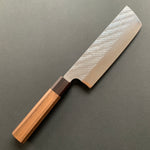 Nakiri knife, SPG Strix powder steel, Tsuchime finish - Saji