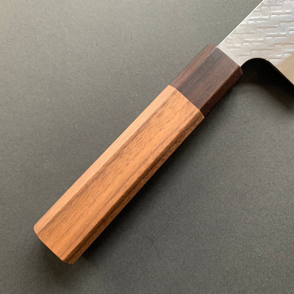 Nakiri knife, SPG Strix powder steel, Tsuchime finish - Saji