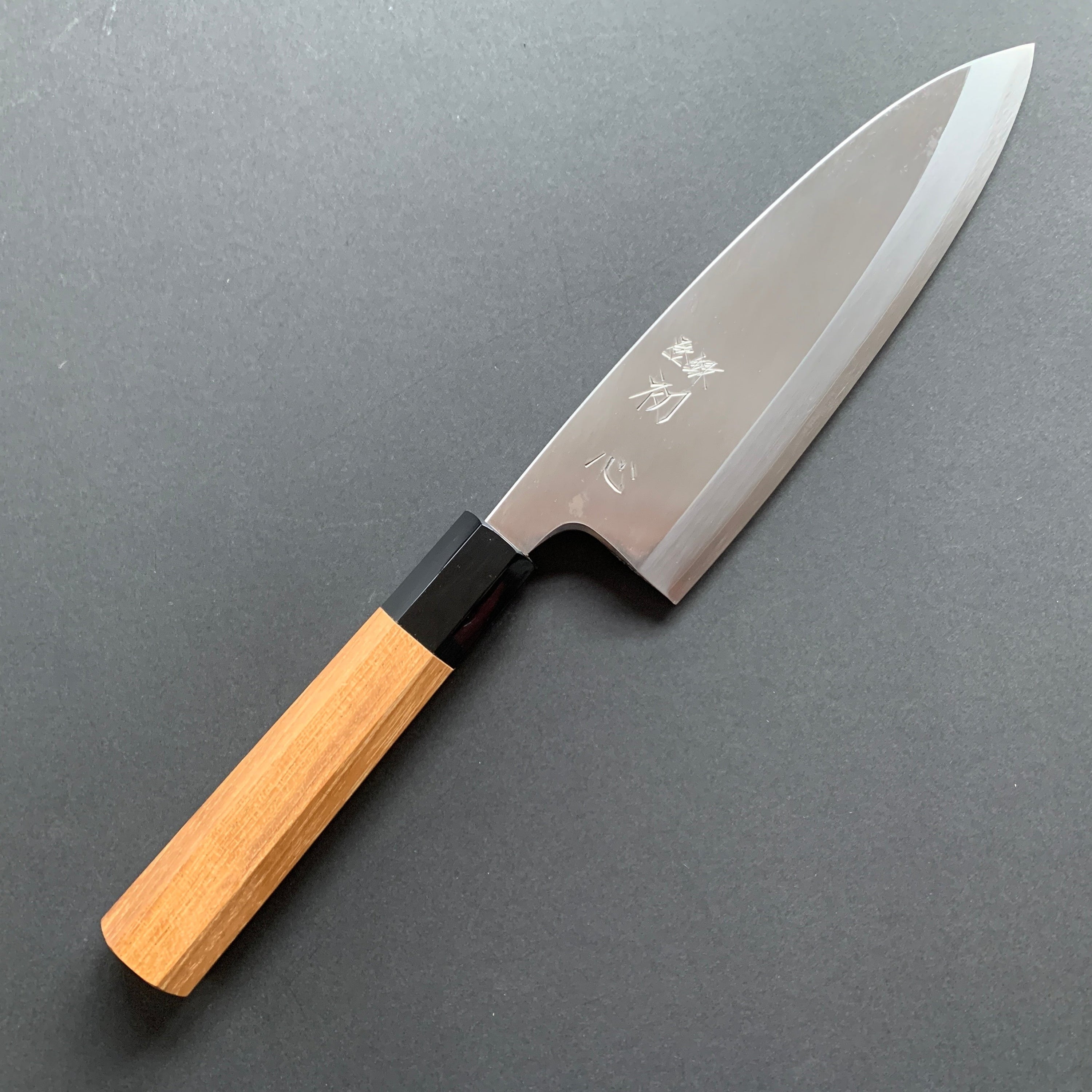 Deba knife, Ginsan stainless steel, polished finish, Hayabusa range - Hatsukokoro