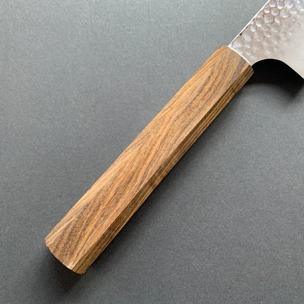 Santoku knife, VG10 Stainless Steel, Tsuchime finish, Hayabusa range - Hatsukokoro