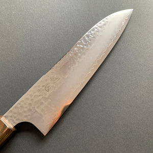 Santoku knife, VG10 Stainless Steel, Tsuchime finish, Hayabusa range - Hatsukokoro