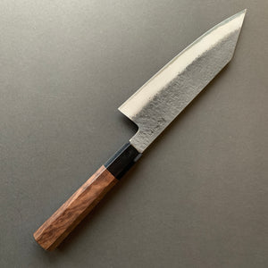 Bunka knife, Aogami 2 core, stainless clad, Tsuchime and Kurouchi Tekka finish - Shigeki Tanaka