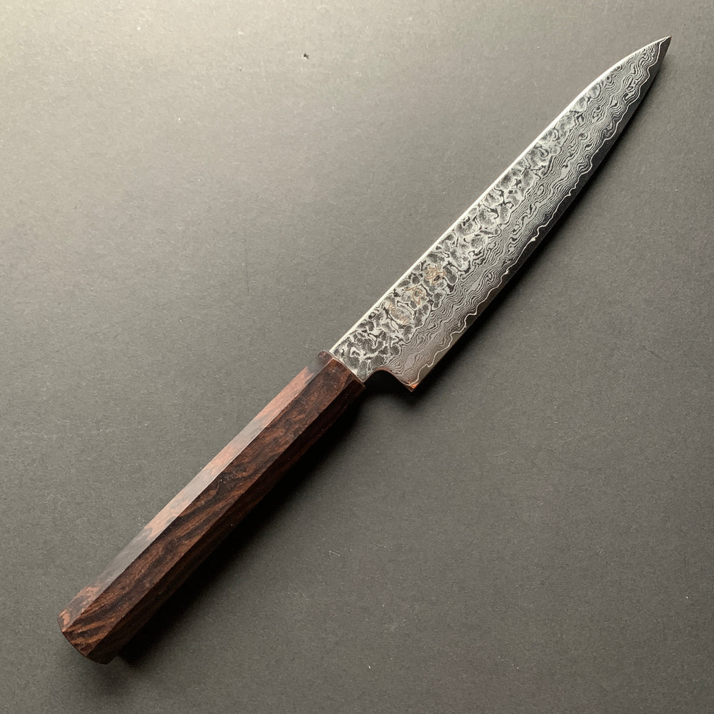 Petty knife, VG10 Stainless Steel, Tsuchime Damascus finish, Hayabusa range - Hatsukokoro