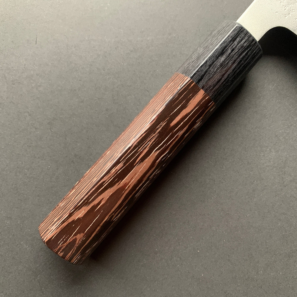 Gyuto knife, Ginsan stainless steel, nashiji finish, D-shaped handle - Ohishi