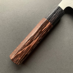 Gyuto knife, Ginsan stainless steel, nashiji finish, D-shaped handle - Ohishi