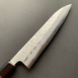 Gyuto knife, Ginsan stainless steel, nashiji finish, D-shaped handle - Ohishi