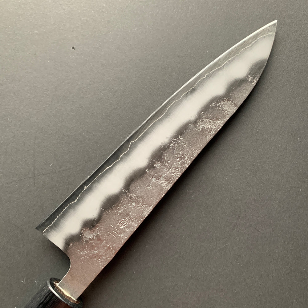 Gyuto knife, Ginsan stainless steel, nashiji finish, D-shaped handle - Ohishi