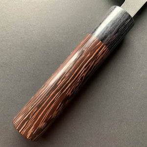 Gyuto knife, Ginsan stainless steel, nashiji finish, D-shaped handle - Ohishi