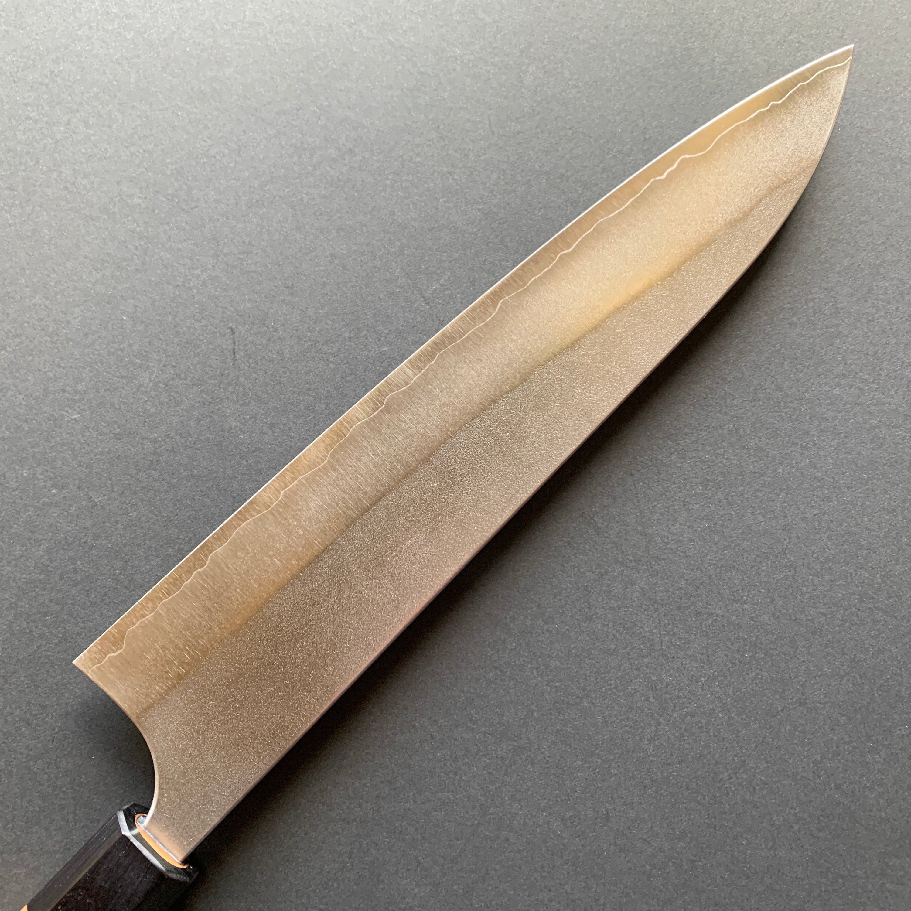 Gyuto knife, Ginsan stainless steel, nashiji finish - Kato